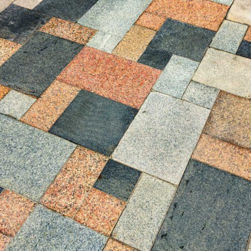 Street floor textured tiles as a background